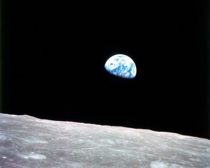View of Earth from the Moon.